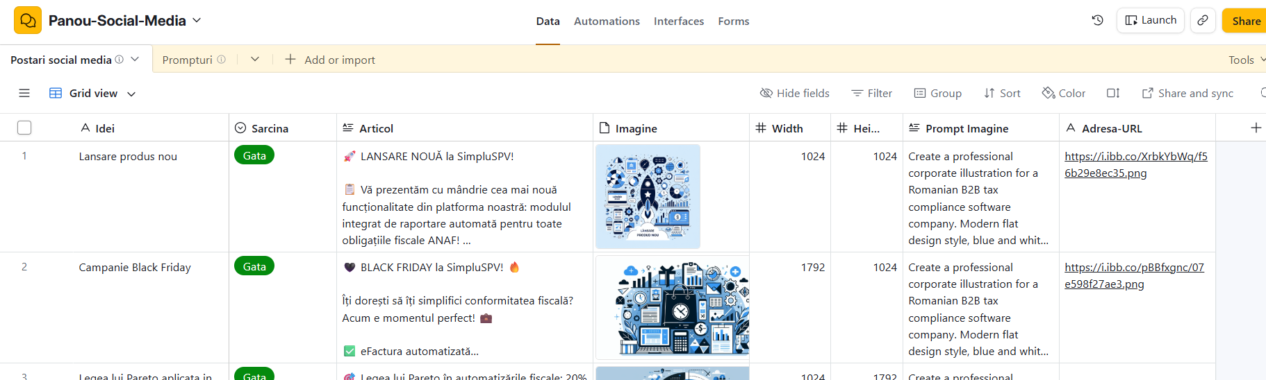 Scenariu Make.com cu router: Airtable, Claude și Gemini generează text și imagini, apoi le scriu înapoi în Airtable
