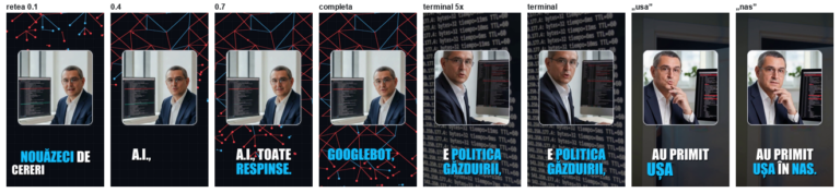 Lanțul de producție al unui reel, cadru cu cadru: cardul de deschidere, animația de fundal, planurile filmate și subtitrarea